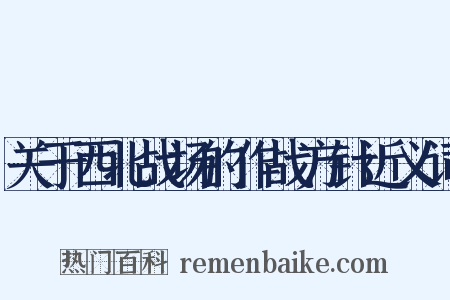 关于西北战场的作战方针近义词是什么意思的图片